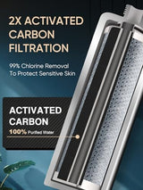 Cobbe 4 Pack Replacement Filters for Handheld Shower Head - 2.0 Carbon Shower Head Filter System - Removes Over 99% Chlorine - Reduces Dry Itchy Skin from Hard Water