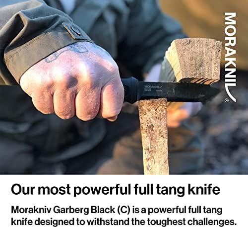 Morakniv Garberg Full Tang Fixed Blade Knife with Carbon Steel Blade