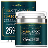 CITYGOO Dark Spot Remover for Face: Dark Spot Corrector Cream - Natural Ingredient,Enriching Skin Care For All Skin Tones - Melasma, Freckle, Sun Spot Remover & Blemish Reducer-1.7 FL OZ