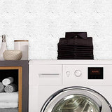 STICKGOO 10-Sheet White Marble Look Peel & Stick Backsplash, 12”X12” Stick on Wall Tiles for Kitchen Backspalsh (Thicker Design)