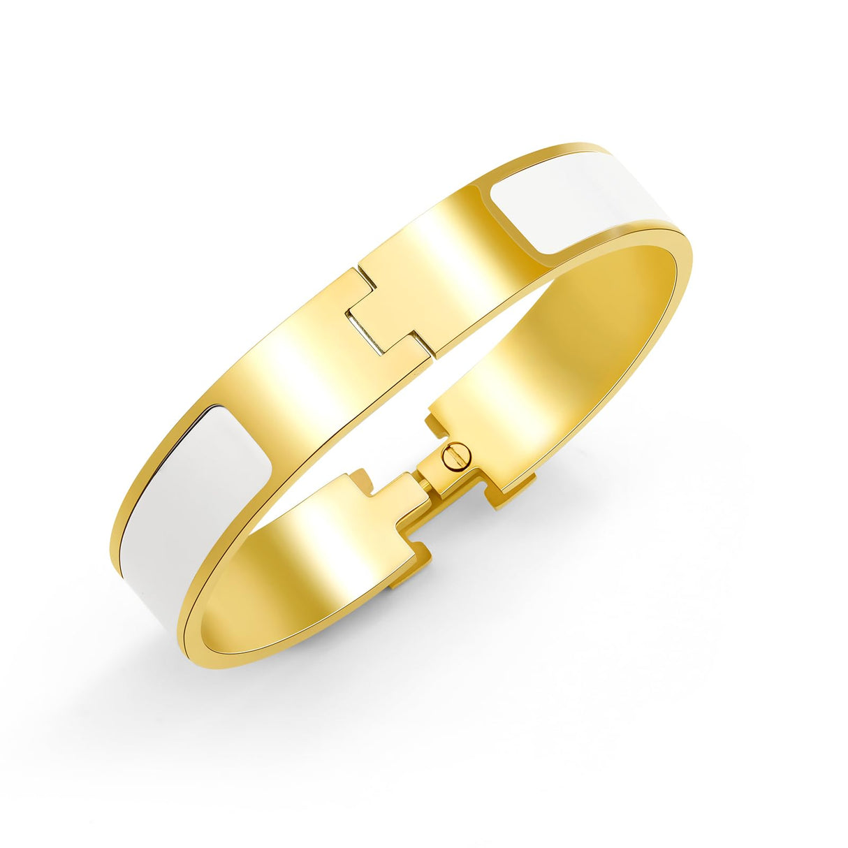 AREH Women 18K Gold Plated bracelet, Letter Enamel Bracelet Couple Bracelet, exclusive Women Gift