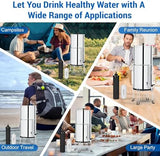 Gravity Water Filters for Berkey Water Filter Replacement, Replacement for BB9-2® Black Filter & for PF-2® Fluoride Filters Combo Packs, Compatible with Berkey® Gravity Water Filter System, (NSF 42)