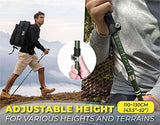 TREKOLOGY TREKZ SE Collapsible Trekking Pole (1pc) - Lightweight Walking Stick for Hiking and Trekking - Ideal for Men, Women, and Seniors