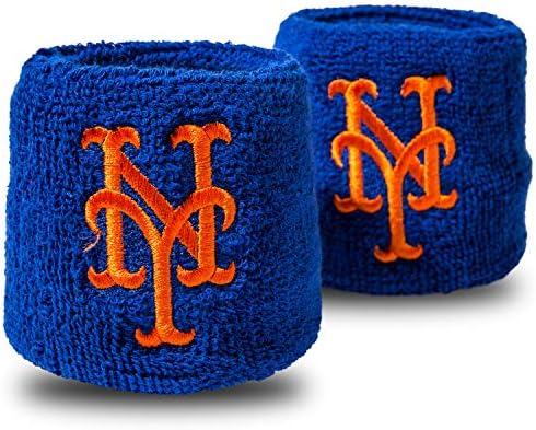 Franklin Sports MLB Team Licensed Baseball Wristbands - MLB Team Logo Sweat Wristbands - Great for Costumes + Uniforms - Pair