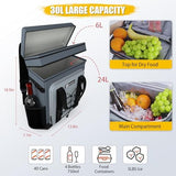 Backpack Cooler - AYAMAYA Upgrade Leakproof Cooler Backpack with Padded Top Handle, 40 Cans Large Waterproof Insulated Camping Coolers for Beach, Fishing, Picnic, Travel, BBQ