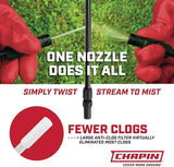 Chapin 22000 Made in USA Value Pack of 2 Units, 1 Gallon Lawn and Garden Pump Pressured Sprayer, for Spraying Plants, Garden Watering, Lawns, Weeds and Pests, Translucent White