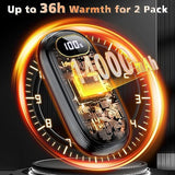 Hand Warmers Rechargeable - 14000mAh Electric Hand Warmers Rechargeable 2 Pack Heat Up to 131℉ with 18Hrs Warmth, Reusable Electronic Portable Pocket Heater for Women Man Golf Raynauds Camping