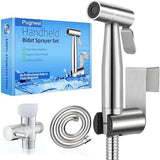 New Version Handheld Bidet Sprayer for Toilet, Premium Stainless Steel Bathroom Bidet Sprayer Set, Baby Cloth Diaper Sprayer with Superior Complete Bidet Spray Hoses Kit, Support Wall or Toilet Mount