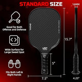 BAGAIL Pickleball Paddles, USAPA Approved Fiberglass Surface Pickleball Set, Lightweight Pickle Ball Rackets with 4 Balls, 1 Bag, Designed in California for Traction and Stability