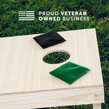 Play Platoon Cornhole Bags Weather Resistant- Set of 8 Regulation Bean Bags for Tossing- Official Professional Size & Weight Corn Hole Bags Two Color All Weather Cornhole Beans Bag Set with Tote Bag