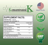 30.5 milligrams of Ks, 2 milligrams Astaxanthin