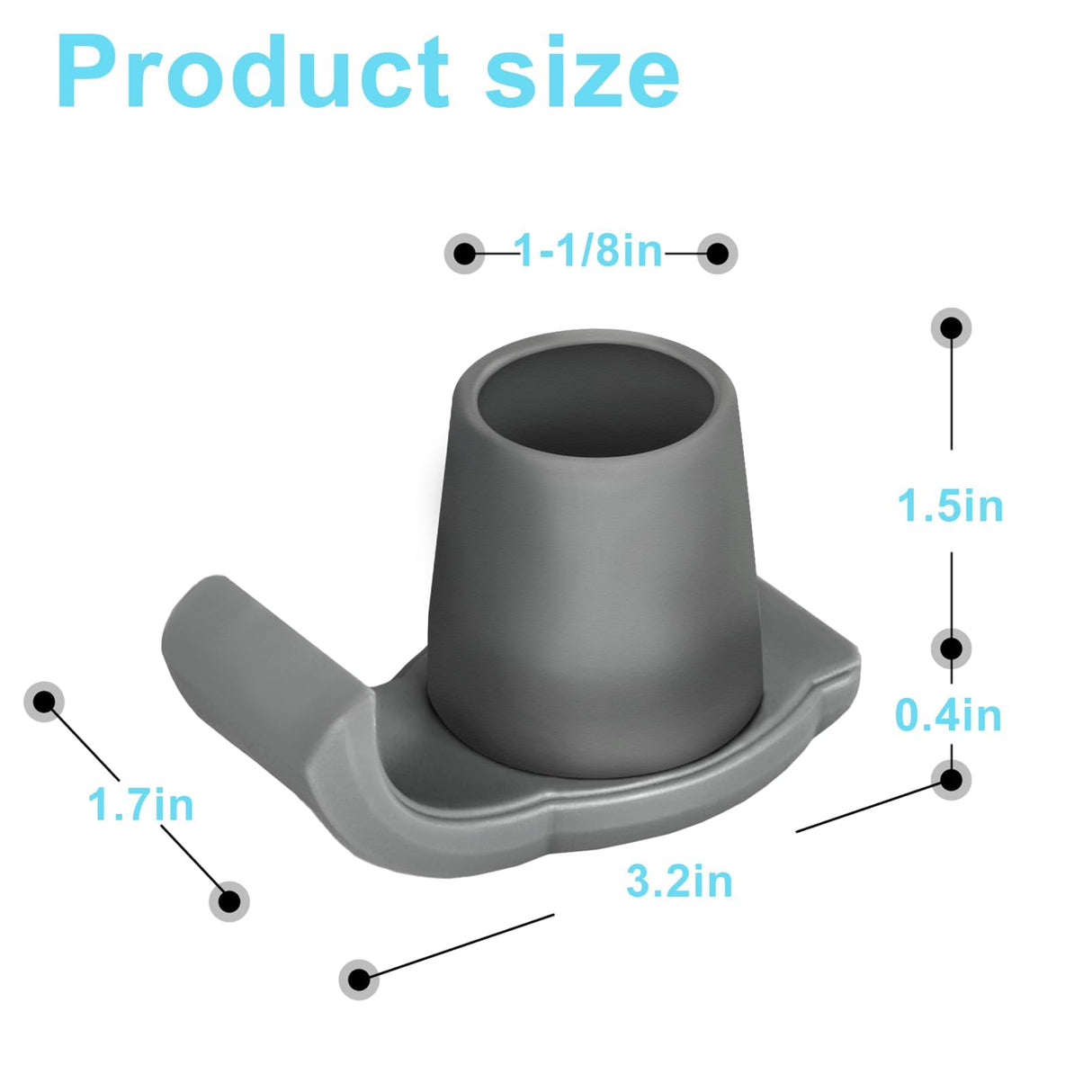 Dotday 8 Pack Walker Skis Glides, Universal Walker Accessories for Seniors Mobility Aid Accessory
