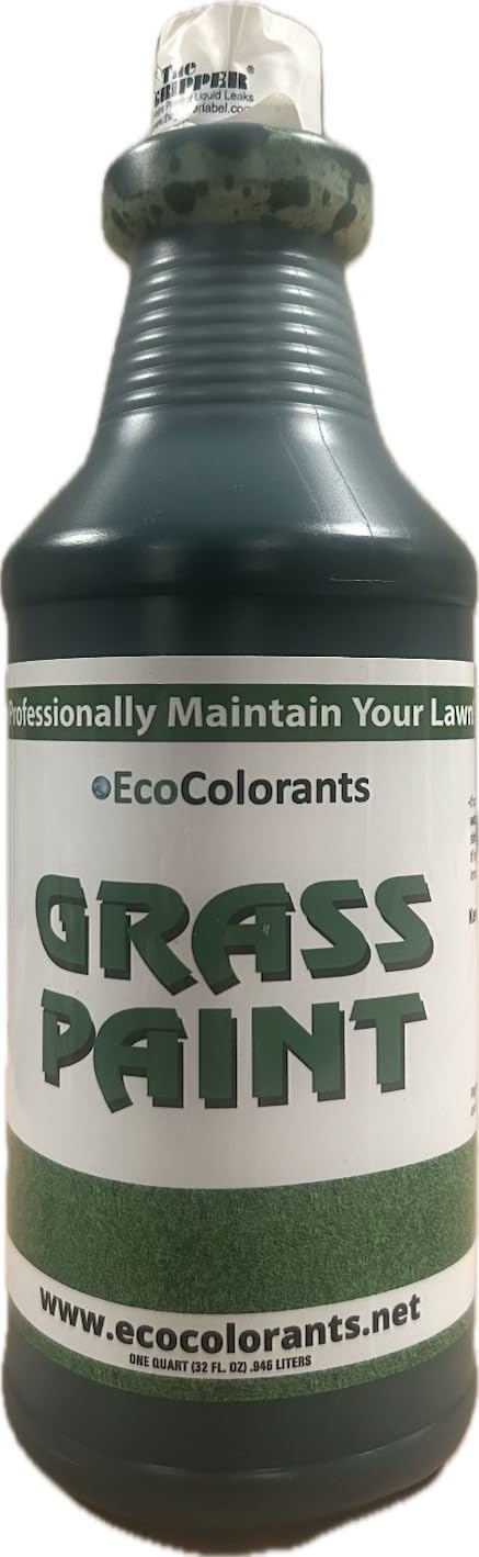EcoColorants Green Grass Paint 32 oz(Quart)-Eco-Friendly , Made in the USA, Lawn Colorant, Turf Paint, Dye, Covers up to 1,000 square feet, Spray, (GGP1Q)