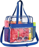Paxiland Clear Bag for Stadium Events 12x6x12, Clear Tote Bag with Reinforced Strap, Transparent Bag for Sports Concert