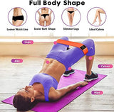 Renoj Resistance Bands, Exercise Workout Bands for Women and Men, 3 Set of Stretch Bands for Booty Legs for Yoga Starter, Pilates Flexbands