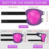 Kids Protective Gear Set Knee Pads for Kids 3-14 Years Toddler Knee and Elbow Pads with Wrist Guards 3 in 1 for Skating Cycling Bike Rollerblading Scooter