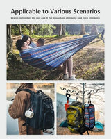 Heavy Duty Carabiner Clip Hook 8KN (1763 lbs), 2 PCS Ultra-Light Aluminum Caribeaners with Double Door D Ring Shape, for Hammock, Camping, Hiking, Backpacking, Dog Leash, Keychain Clip