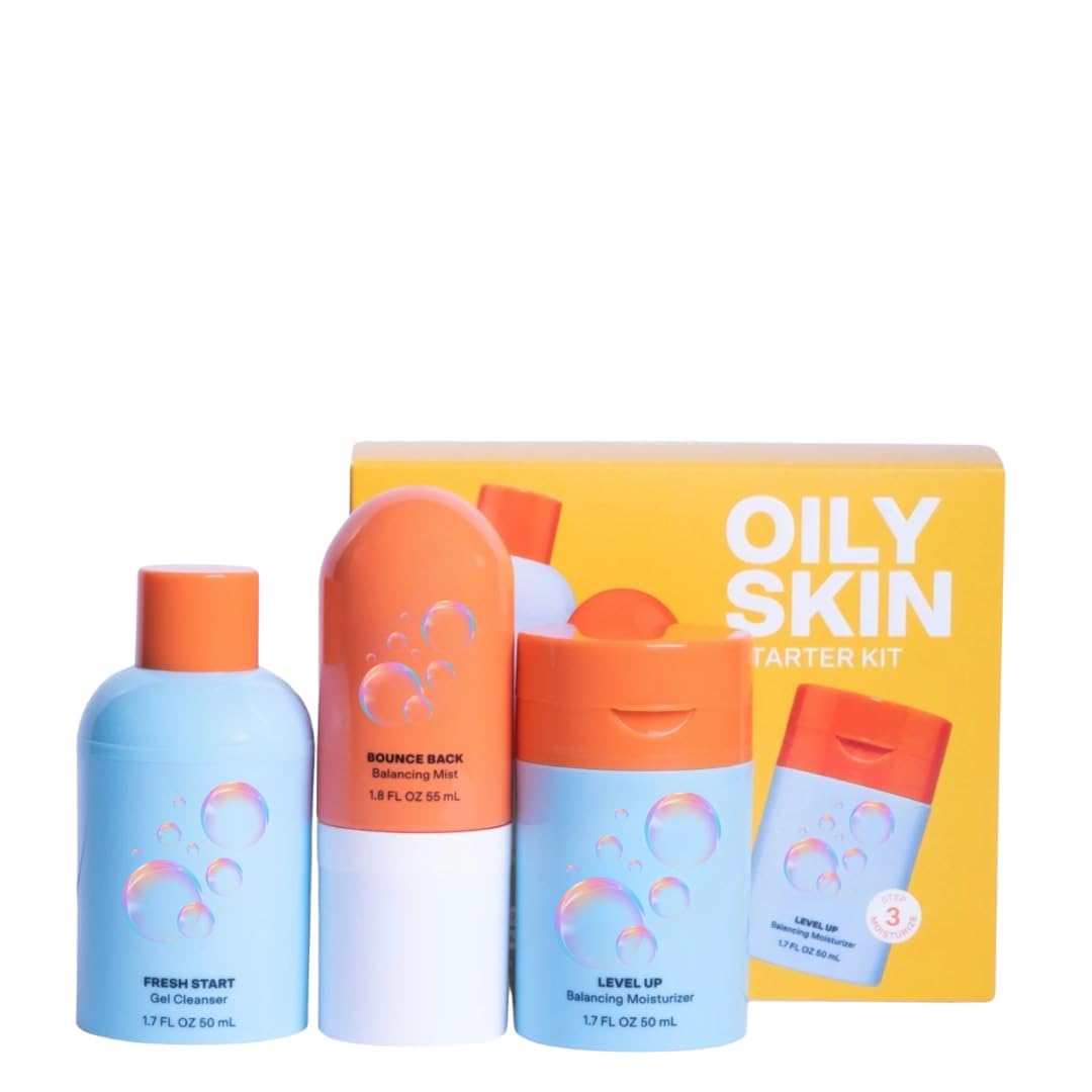 Bub~ble Skincare 3-Step Balancing Bundle, for Normal to Oily & Combo Skin, Everyday Care, Unisex, set of 3