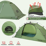 1/2 Person Backpacking Tent for 4-Season - Winter Waterproof Tent for One Person, Lightweight Camping Tent for Backpacking, Easy Set Up Cold Weather Tent by Underwood Aggregator