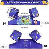 MoKo Toddler Swim Vest for Kids, 20-66 lbs, Arm Floaties with Adjustable Straps, Nylon Material, Swim Vest for Toddlers Learning to Swim