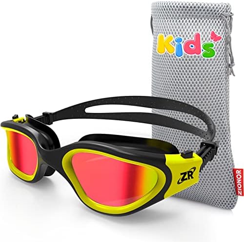 ZIONOR Kids Swim Goggles, G1 MINI UV Protection Anti-Fog Polarized Swimming Goggles for Age 6-14