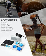 Polarized Sunglasses Men, Mens Sunglasses Polarized UV protection Lightweight Sun Glasses for Driving Fishing Golf