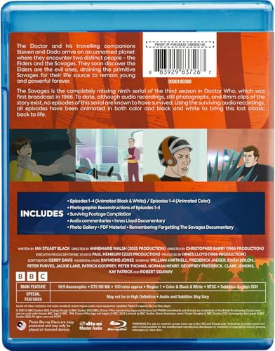 Doctor Who: The Savages (BD)