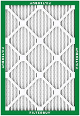 Filterbuy 17x22x1 Air Filter MERV 8 Dust Defense (6-Pack), Pleated HVAC AC Furnace Air Filters Replacement (Actual Size: 16.50 x 21.50 x 0.75 Inches)