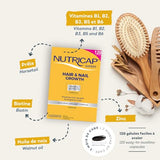 Nutricap Expert Hair & Nail Growth - Made In Canada - Biotin, Walnut Oil, Vitamin B3 - Hair Growth, Strengthens Nails - 2 Months Treatment - 120 softgels