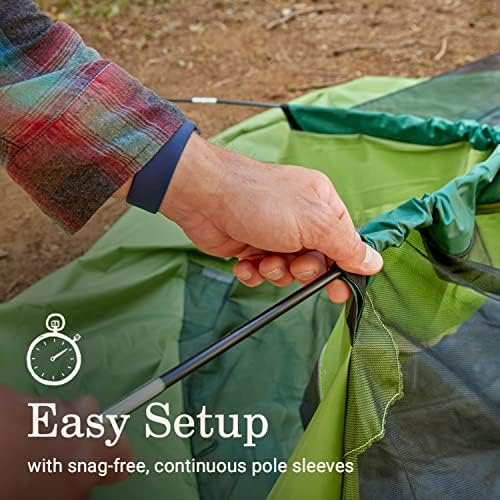 Coleman Sundome 6-Person Tent with Rainfly, Weatherproof Tent Sets Up in 10 Mins