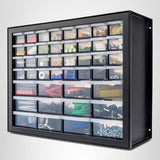 IRIS USA Small Parts Storage, Made in USA, Cabinet, 44-Drawer Organizer for Screws, Nuts, Bolts, Electronics, Hardware, Beads, Crafts, Building Bricks, Stackable Garage Storage – Black