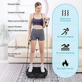 AXV Vibration Plate Exercise Machine Whole Body Workout Portable Mini Vibrate Fitness Platform Lymphatic Drainage Machine for Weight Loss Shaping Toning Wellness Home Gyms Workout (Mini)
