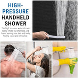 G-Promise All Metal 14 Inch Dual Shower Head with Handheld Combo, Rain Shower Head, Adjustable Extension Arm, Smooth 3-Way Diverter, 71 Inch Extra Long Hose - A Bathroom Upgrade (Chrome)