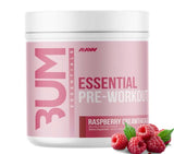 RAW Essential Pre-Workout Powder (Rathberry Creamthickle) - Chris Bumstead Sports Supplement for Men & Women - Preworkout Energy Powder with Caffeine, L-Citrulline, L-Tyrosine, & Beta Alanine Blend