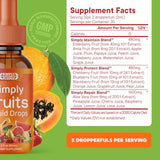 Simply Nature's Pledge - Fruit and Vegetable Supplements - Liquid Drops - Made with Whole Food Superfoods, Packed Vitamins & Minerals - Soy Free - Made in The USA