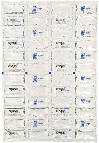 Cryopak 4 Large Multi Purpose Reusable 12x17 Non Toxic Ice Blanket Freeze Pack for Coolers Boating Fishing Camping Keep Food Fresh