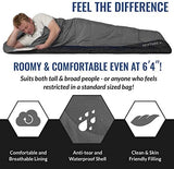 VENTURE 4TH Backpacking Sleeping Bag – XXL, Double and Single Sizes - Lightweight Warm & Cold Weather Sleeping Bags for Adults, Kids & Couples – Ideal for Hiking, Camping & Outdoor Adventures