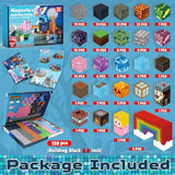 GraceDuck Magnetic Blocks - 150 PCS Build Dark Swordsman's Forest Castle - Magnetic Toys for Montessori Toddler Christmas Birthday Gifts - STEM Sensory Toys for 3 4 5 6 7 8 9 10 Year Old Boys & Girls