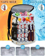 Cooler Backpack Insulated Leakproof Waterproof Backpack Cooler Bag 30/45 Cans, Large Capacity Lightweight Travel Camping Beach Backpack Cooler Ice Chest for Men and Women