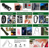 LUXMOM Survival Kit and First Aid Kit, 142Pcs Professional Survival Gear and Equipment with Molle Pouch, for Men Camping Outdoor Adventure/Gifts for Men Dad Christmas