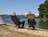 MARCHWAY Lightweight Folding High Back Camping Chair with Head Support, Stable Portable Compact for Outdoor Camp, Travel, Beach, Picnic, Festival, Hiking, Backpacking (Highback Black)