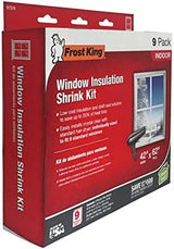 Frost King V73/9H Indoor Shrink Window Kit 42 62-Inch, Clear, 9-Pack