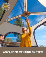 FanttikOutdoor Camping Tent 4/6/8/10 Person Instant Cabin Tent Setup in 60 Seconds with Rainfly & Windproof Portable with Carry Bag for Family Camping & Hiking