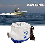 Submersible Boat Bilge Water Pump 12v 1100gph Automatic Marine Bilge Pump for Ponds, Pools, Spas Silent, Boat Caravan RV Submersible