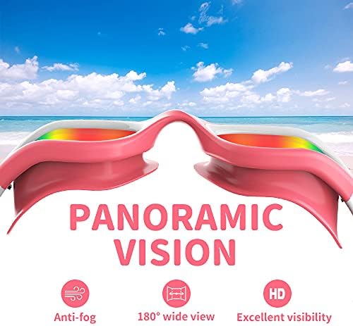 ZIONOR Kids Swim Goggles, G1 MINI UV Protection Anti-Fog Polarized Swimming Goggles for Age 6-14