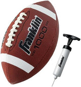 Franklin Sports Youth + Adult Footballs - Extra Grip 1000 Official Size, Junior + Pee Wee Kids - 1 + 12 Packs