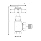 Traditional Radiator Valve Brass