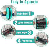 Collapsible Stool Thickened, Portable Foldable Chair, Retractable Stool for Fishing, Portable stools for Adults Hiking Tours, BBQ, Parties, Camping Stools Outdoor Activities