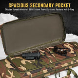 DULCE DOM 32/36/42/48/52 inch Double Rifle Case Soft Bag Gun Case, Perfect for Rifle Pistol Firearm Storage and Transportation, All Around Shooting Range Tactical Rifle Backpack, Indoor Outdoor