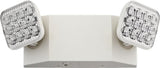 Lithonia Lighting Basics LED Emergency Light, Emergency Lighting with Dual Adjustable LED Lamp Heads, Wall Mount, Damp Location Rated, 90-Minute Backup, 120/277V, White (EU2C M6)